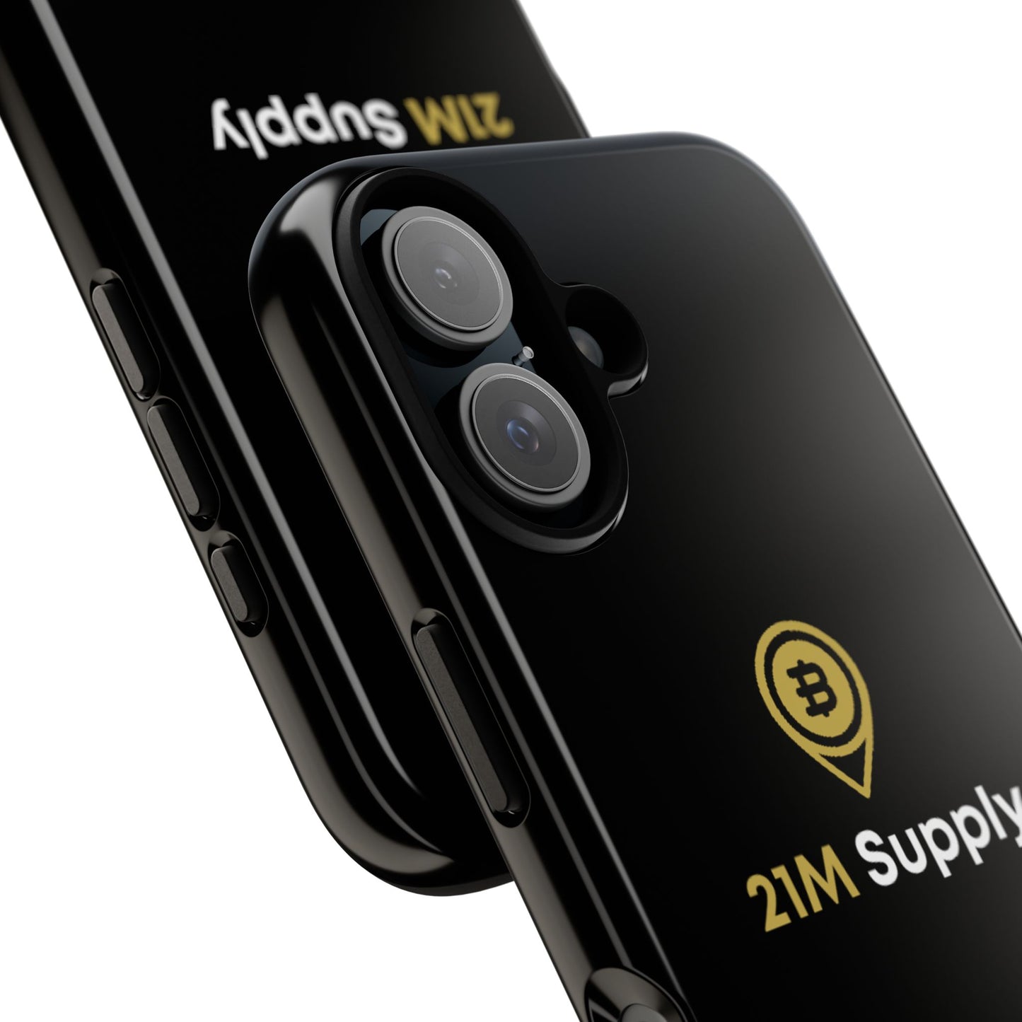 Luxury Black & Gold Bitcoin Phone Case – Limited 21M Supply Design