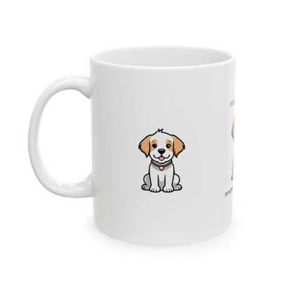 Fueled by Coffee ☕ Powered by Dog Love 🐾 – Cute Pet Lover Mug