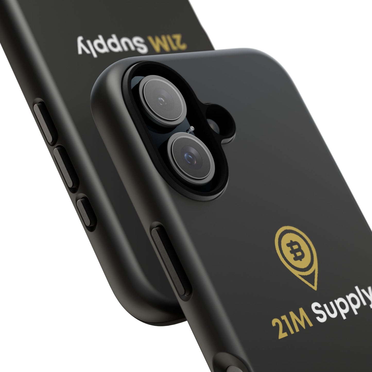 Luxury Black & Gold Bitcoin Phone Case – Limited 21M Supply Design